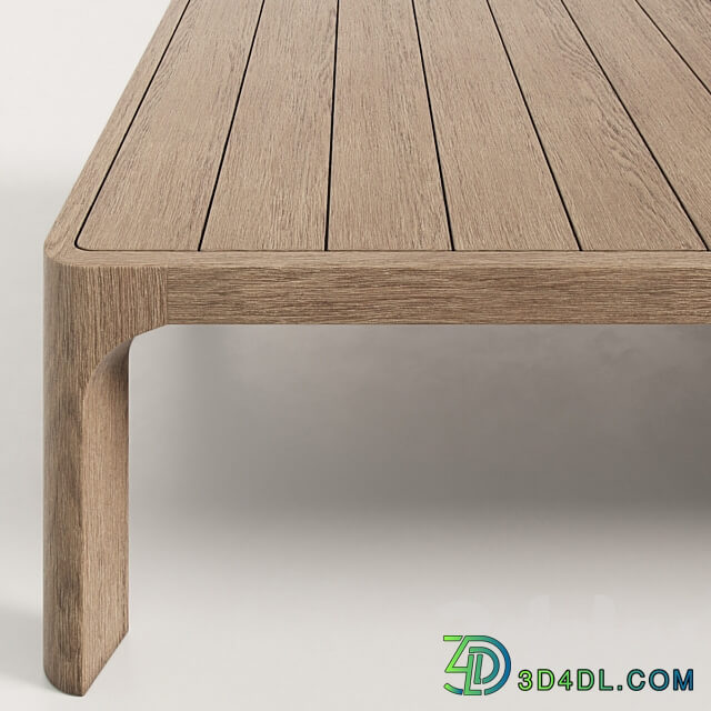 RH MALTA TEAK COFFEE TABLE