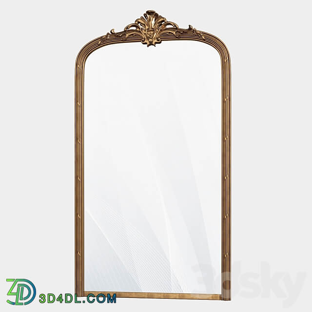 Scandinavian retro mount mirror