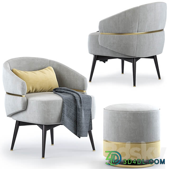 Frato cairo Armchair Parma stool