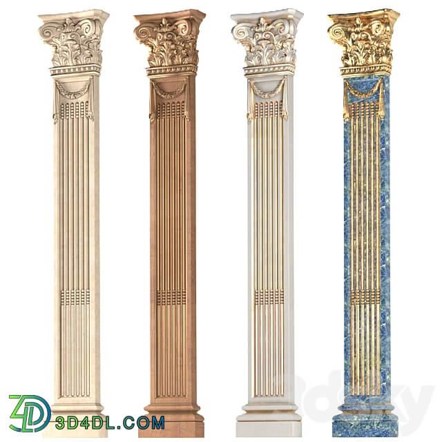 Pilaster in classic style.