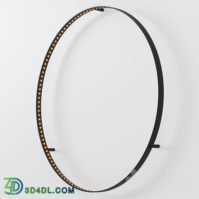 CURVE 80 Black Gold by Le deun Sconce