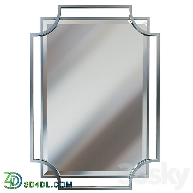 Rectangular mirror in chrome frame KFE1150