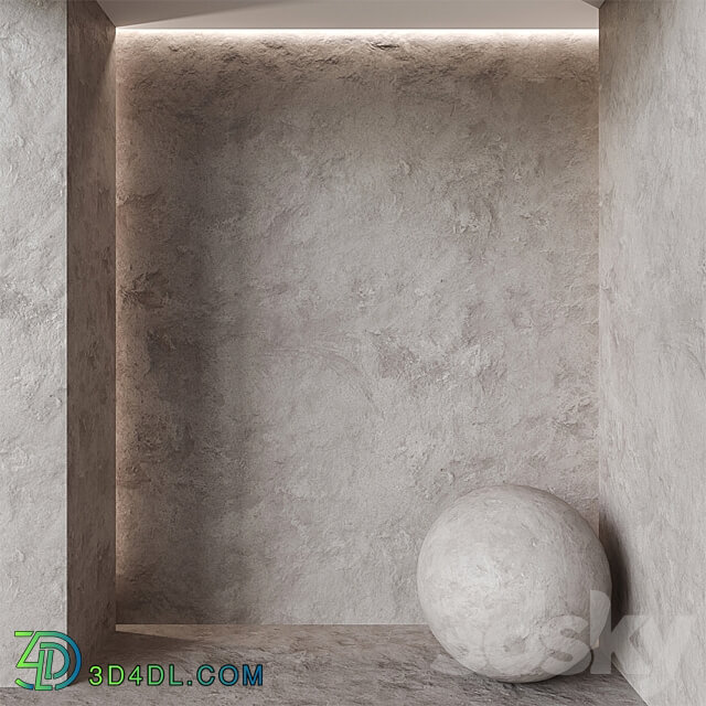 Decorative Plaster 1 Stone 3D Models