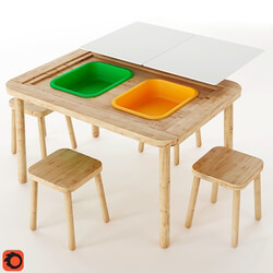 Table Chair FLISAT table for children 