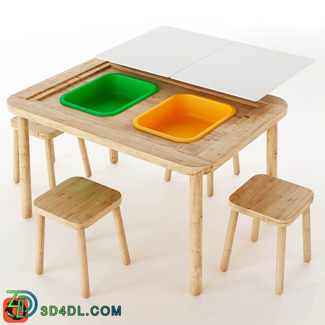 Table Chair FLISAT table for children