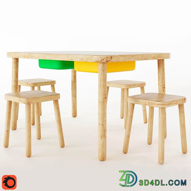 Table Chair FLISAT table for children