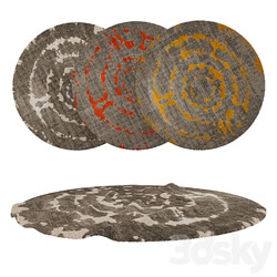 Round Carpets Set 267 