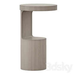 Hout End Table Crate and Barrel 3D Models 