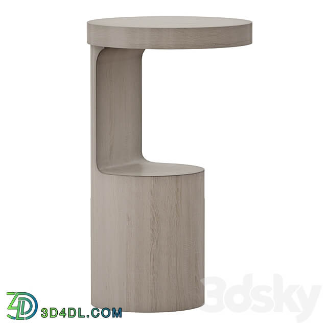 Hout End Table Crate and Barrel 3D Models