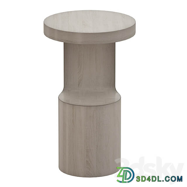 Hout End Table Crate and Barrel 3D Models