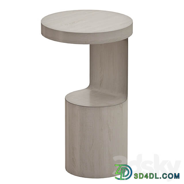 Hout End Table Crate and Barrel 3D Models