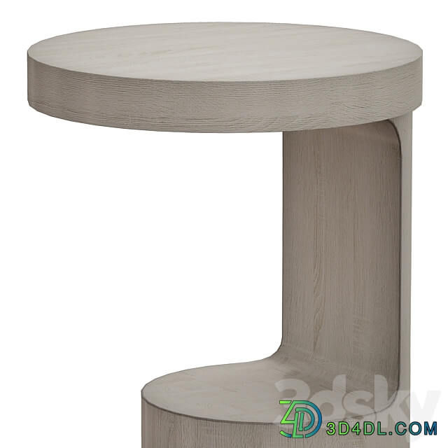 Hout End Table Crate and Barrel 3D Models