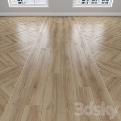 Wood Parquet Oak 3 types herringbone linear chevron 