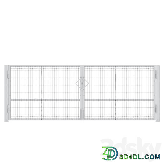 Swing gates 3D 1550