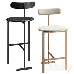 Park Place Counter or Bar Stool by Yabu Pushelberg 