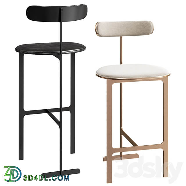 Park Place Counter or Bar Stool by Yabu Pushelberg