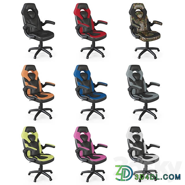 X10 Racing Gaming Chair 3D Models