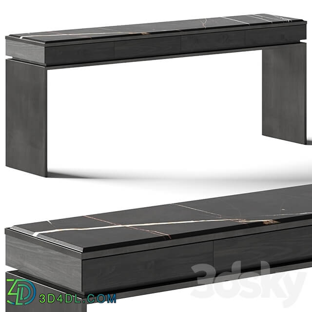 Malerba Black More Console Table