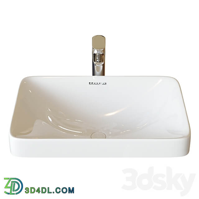 Washbasin Roca Inspira WB Square 37x55 cm surface mounted 327534000