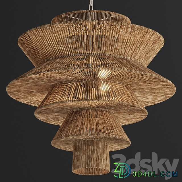 Pendant light Newport natural chandelier