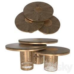 Round alem luxury handmade coffee table deniz tunc design 