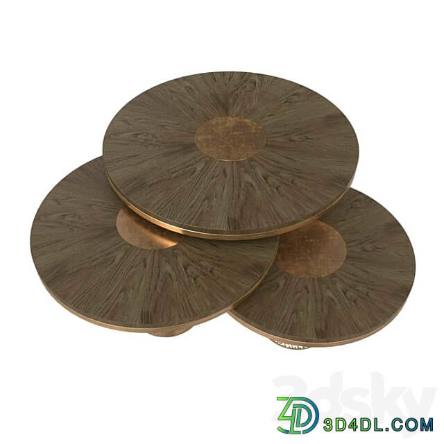 Round alem luxury handmade coffee table deniz tunc design