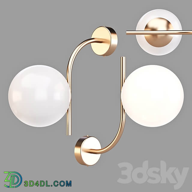 Maytoni Rendez Vous MOD109Wl 01BS Wall Lamp 3D Models