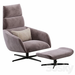 Eichholtz SWIVEL chair Ottoman NAUTILUS 