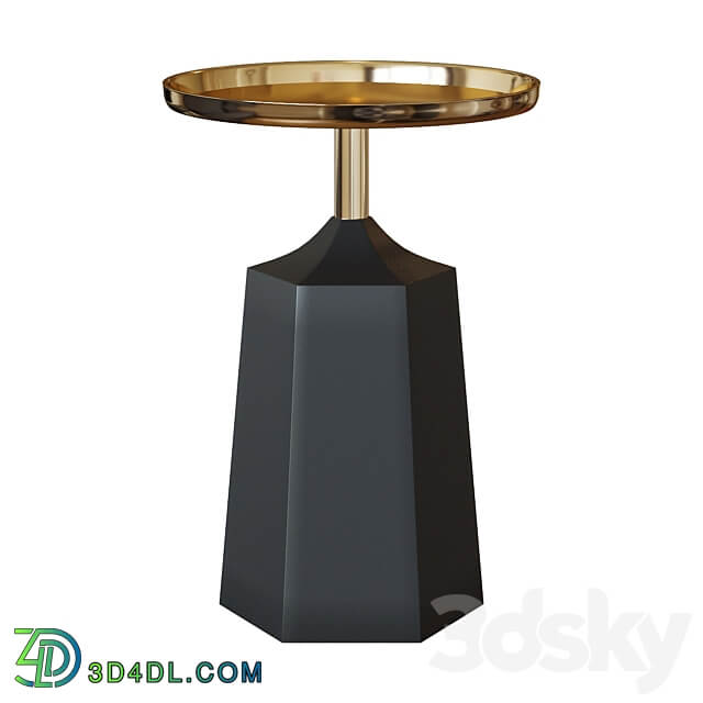 Side table Plamp gold 3D Models