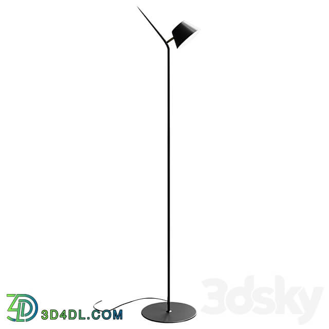 Floor lamp Mysti black