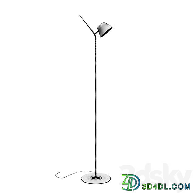 Floor lamp Mysti black