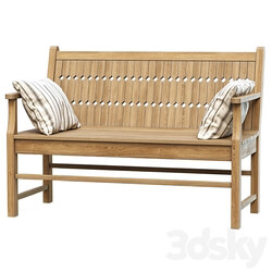 Other soft seating Chippendale Patio Bench Wooden Bench 