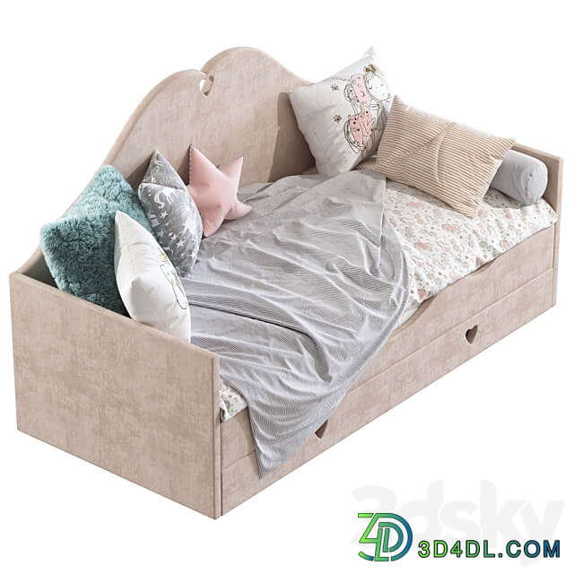 Childrens sofa bed with pillows