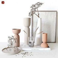 Decorative set with vase 24 