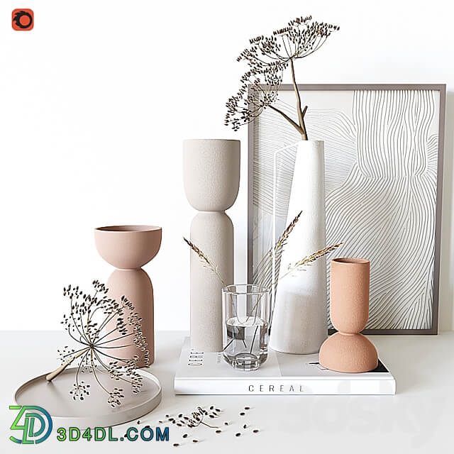 Decorative set with vase 24