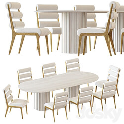 Table Chair Baker Huxley Dining Table and Lucca Chair 