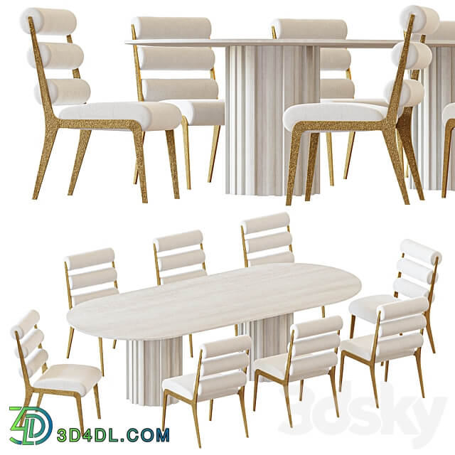 Table Chair Baker Huxley Dining Table and Lucca Chair