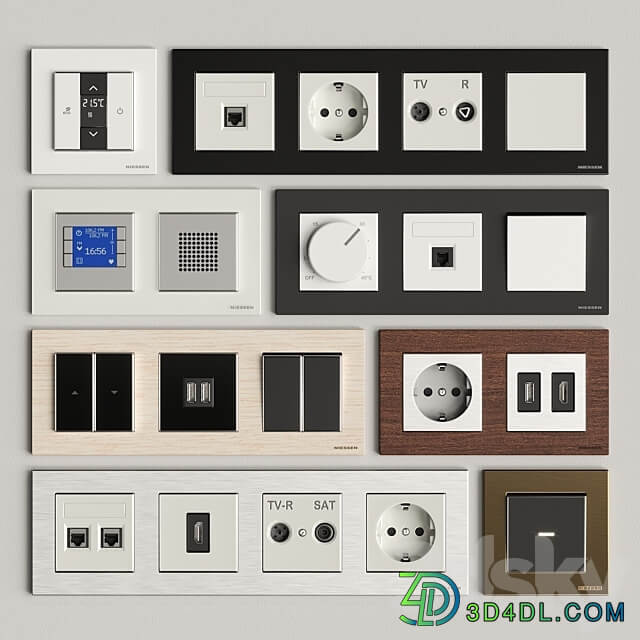 Miscellaneous ABB Niessen SKY switches and sockets