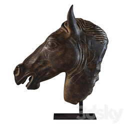 Greco Roman Horse Head Sculpture Fragment RH 