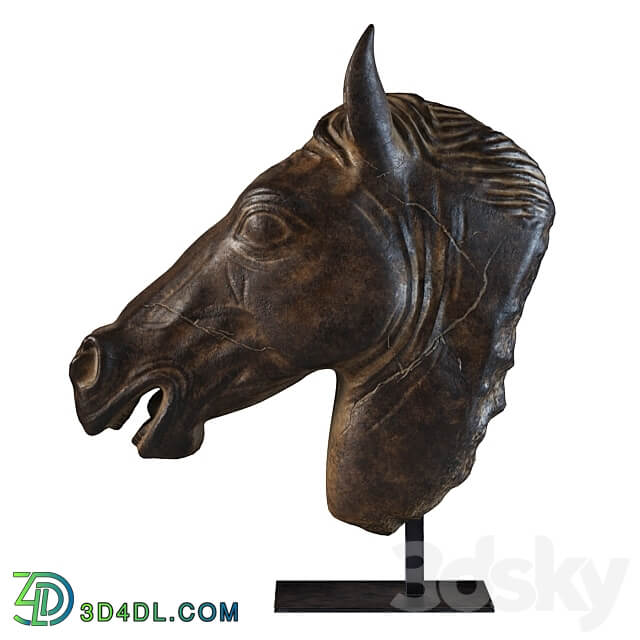 Greco Roman Horse Head Sculpture Fragment RH