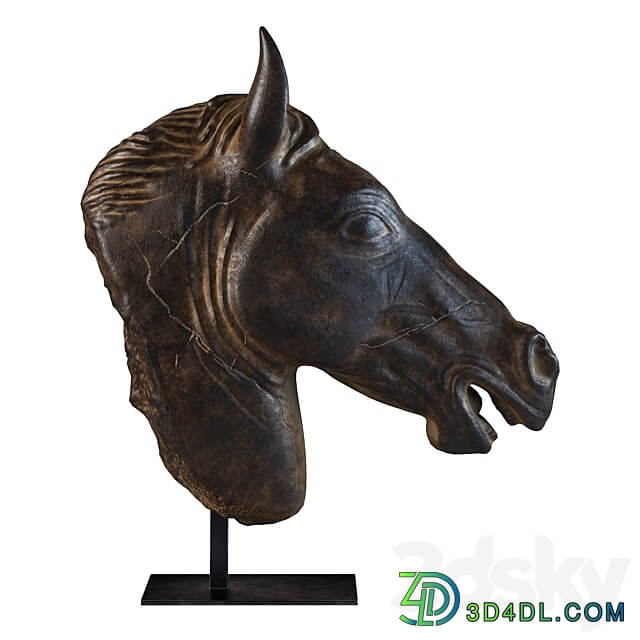 Greco Roman Horse Head Sculpture Fragment RH