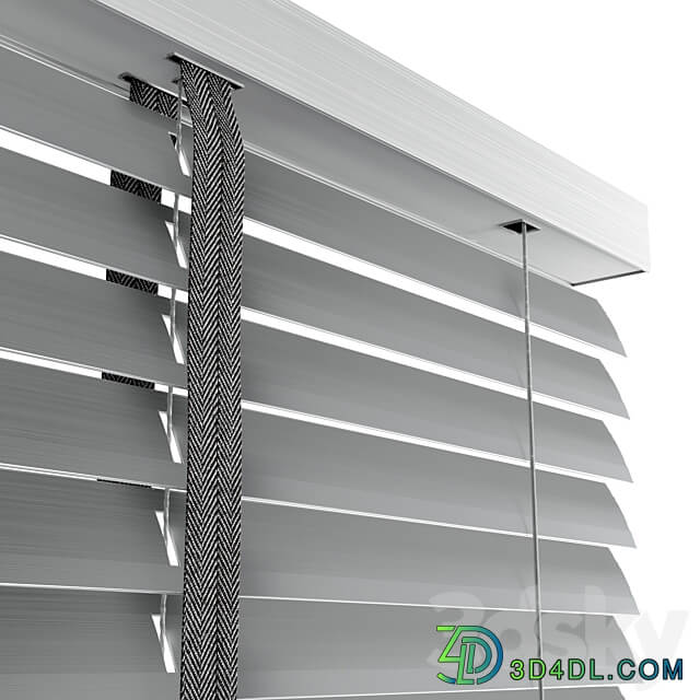 Metal blinds black gray