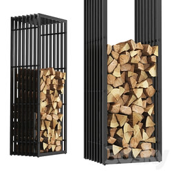 Fireplace Firewood Storage Rack 5 