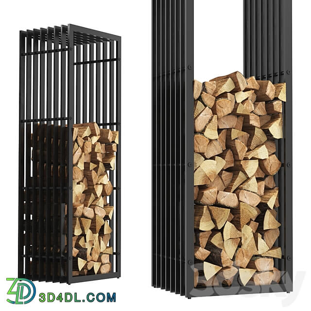 Fireplace Firewood Storage Rack 5