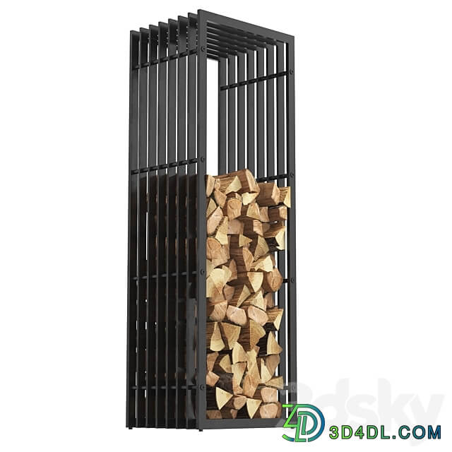 Fireplace Firewood Storage Rack 5