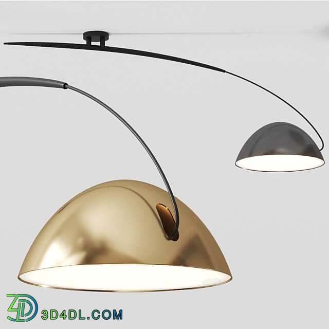 Pendant light Pluma T 2955 flushmount by Estiluz Ceiling lamp