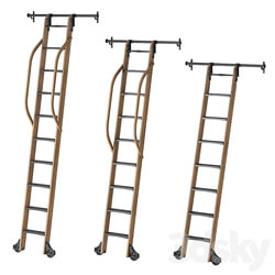 Custom Service Hardware Sliding Hook Library Ladder 