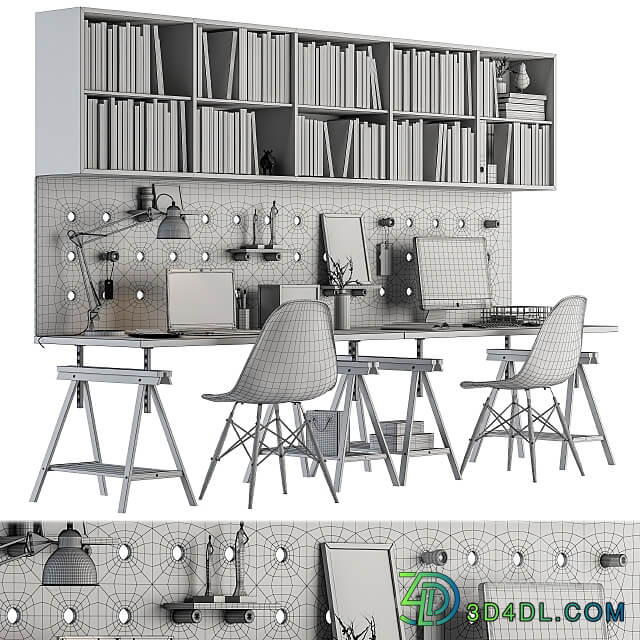 Office Furniture employee Set 27