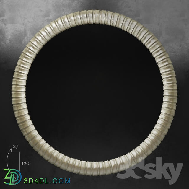 Round Mirror baguette art.TL1151 3453 