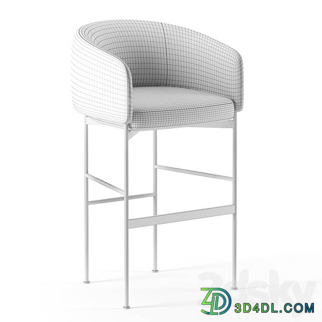 Bonnet bar chair by Adea